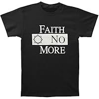 Faith No More Men's Classic Logo Black Slim Fit T-Shirt Black