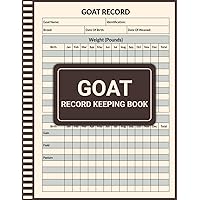Goat Record Keeping Log Book: Practical Guide for Goat Owners and Breeders, Organize and Track Vital Information (Medical Information, Vaccination, breeding and more)
