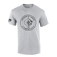 Mens Christian Shirt Soldier of Christ 2 Timothy 2:1-3 Christian Flag Sleeve Short Sleeve T-Shirt Graphic Tee