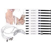 Teeth Whitening Kit, 16x LED Accelerator Light,10X Syringes 35% Carbamide 3ml, Silicone Mouth Tray Teeth Whitening Enhancer Connected with USB/Android/iPhone for home, office and care uses.