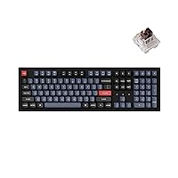 Keychron K10 Pro Wireless Custom Mechanical Keyboard, QMK/VIA Programmable Full-Size Bluetooth/Wired RGB Backlight with Hot-swappable Keychron K Pro Brown Switch Compatible with Mac Windows Linux