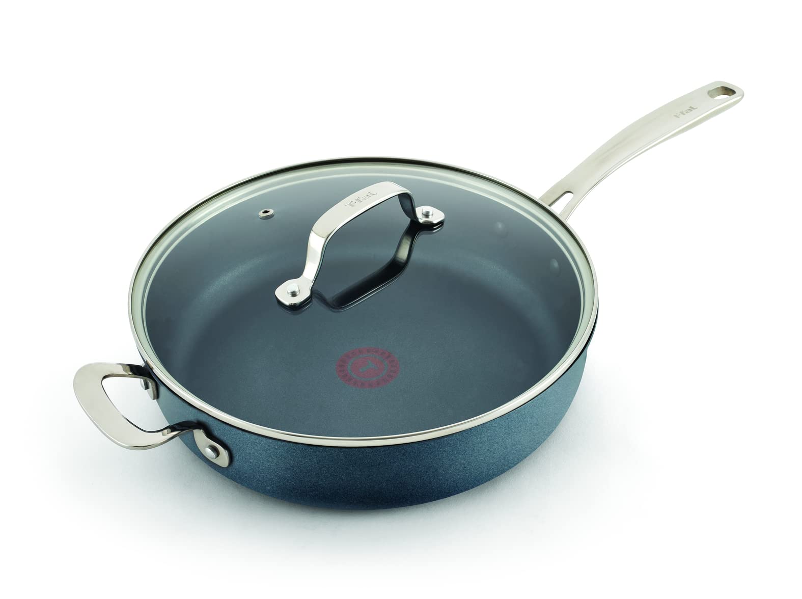 T-fal Platinum Nonstick Jumbo Cooker 5 Quart Induction Cookware, Pots and Pans, Dishwasher Safe Slate