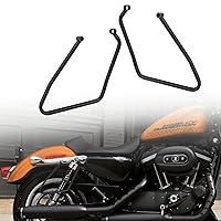 TDZ 2004-2016 Saddlebag Support Brackets Fits for Harley Davidson Sportster XL883 XL1200 ,Black
