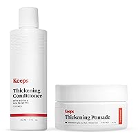 Keeps Hair Thickening Conditioner & Hair Thickening Pomade for Men Bundle