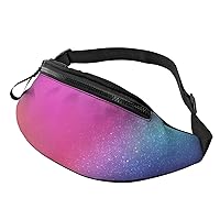 Colorful Starlight Printing Fanny Pack For Women And Men Fashion Waist Bag With Adjustable Strap For Hiking Running Cycling