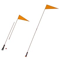 Trademark Innovations Bicycle Safety Flag 5'. Safety Flag with Bicycle Mounting Bracket