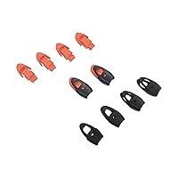 Fms Ravenox Aerowave Cord End Whistle for Zipper Pulls | Rope, Paracord Zipper Pull Ends | (Orange) (10 Pack)