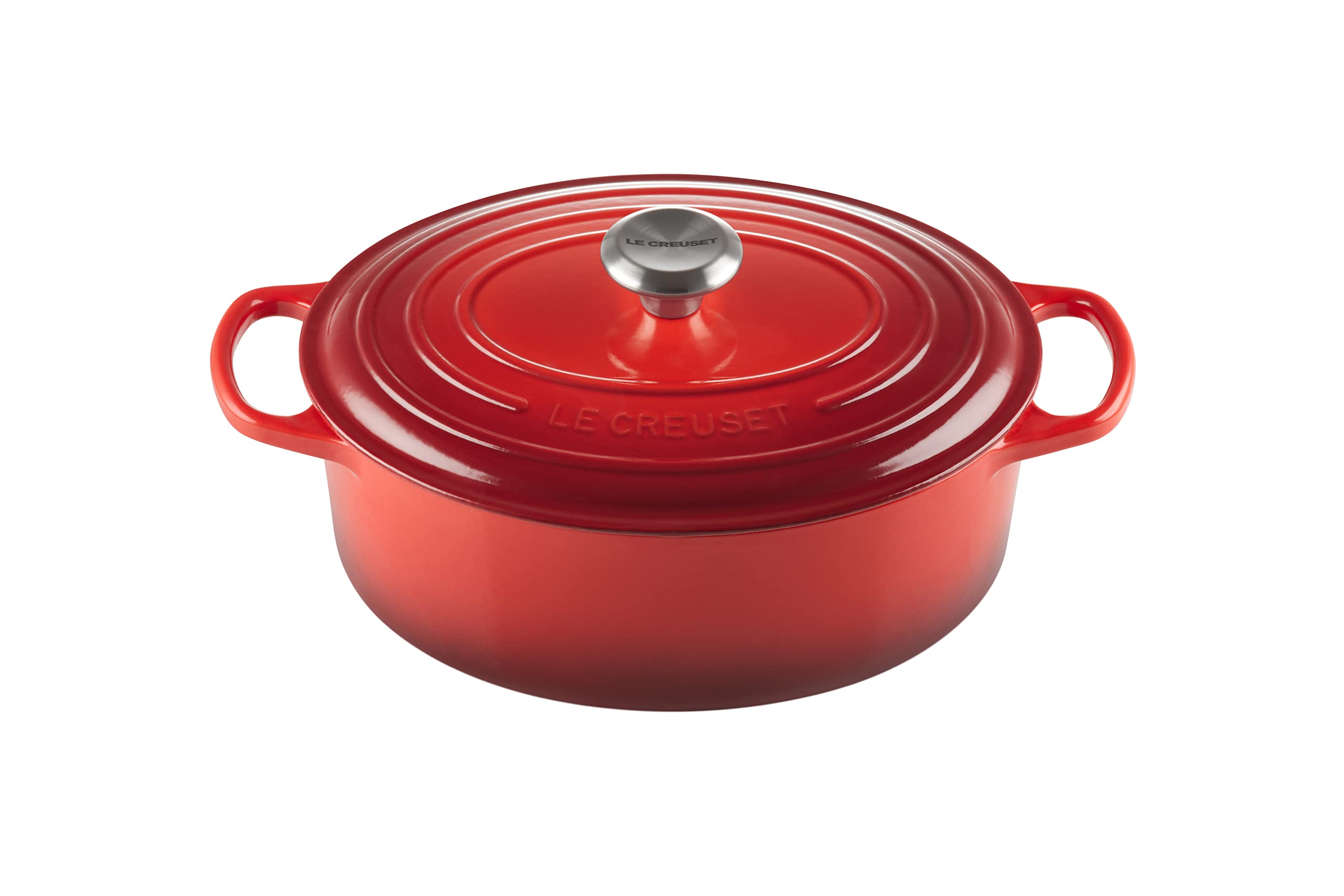 Le Creuset Signature Enameled Cast-Iron Cookware Set, 10-Piece, Cerise