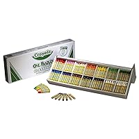 Crayola 524629 Oil Pastels,12-Color Set, Assorted, 336/Pack