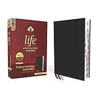 NIV, Life Application Study Bible, Third Edition, Genuine Leather, Cowhide, Black, Art Gilded Edges, Red Letter, Thumb Indexed NIV, Life Application Study Bible, Third Edition, Genuine Leather, Cowhide, Black, Art Gilded Edges, Red Letter, Thumb Indexed Leather Bound