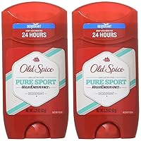 Old Spice Old Spice High Endurance Deodorant Long Lasting Stick Pure Sport, Pure Sport 2.25 oz (Pack of 2)
