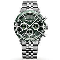 RAYMOND WEIL Freelancer Automatic Chronograph Stainless Steel Green Dial Mens Watch 7741-ST7-52021