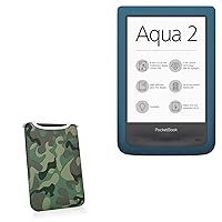 BoxWave Case Compatible with Pocketbook Aqua 2 - Camouflage SlipSuit, Slim Design Camo Neoprene Slip On Pouch