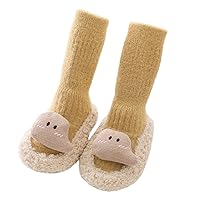 Autumn and Winter Children Toddler Boys and Girls Socks Shoes Non Slip Soft Plush Warm Comfortable Canvas Shoes for Boys