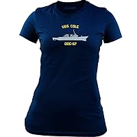 Women's Navy Ship USS Cole DDG-67 Veteran T-Shirt
