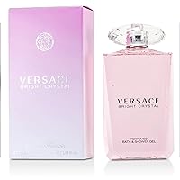 Versace Bright Crystal for Women Perfumed Bath & Shower Gel, 6.7 Ounce