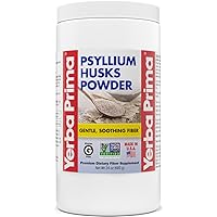 Psyllium Husk Powder - 24 oz - Fine Ground, Unflavored, Sugar Free - Natural Fiber Supplement - Also for Baking - Contains Both Soluble & Insoluble Bulk for Regularity Support