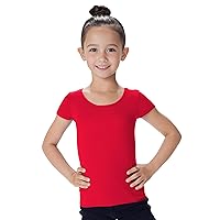 Premium Girls Seamless Supersoft Cap Sleeve Stretchy Top, UV UPF 50+ (Made in USA)
