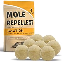Mole Repellent, Gopher Repellent Outdoor, Vole Repellent, Mole Deterrent for Yard, Mole Repellant for Lawn, Mole Control, Keep Mole and Vole Out of Your Garden, Safe Around Pet & Plant-8 Packs