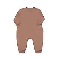 GUNAMUNA Unisex Toddler Baby Fleece Jumpsuit, Easy Diaper Changes with DIAPER-ZiP, Ultra Soft Rayon, Baby Shower Presents