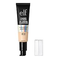 e.l.f. Camo CC Cream, Color Correcting Medium-To-Full Coverage Foundation with SPF 30, Fair 100 W, 1.05 Oz (30g)