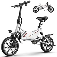 Frost Electric Bike for Adults/Teens 13+ | UL2849 Safe Folding Ebike 350W Brushless Motor | 14-inch Tires Compact Bike | 36V Speed up to 25kmph/15.5mph Long Range PAS up to 60km/37miles
