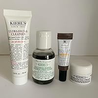 Kiehl's 4-pc Travel Set: Ultra Facial Cleanser, Ultra Facial Cream, Cucumber Toner, Powerful Strength Concentrate