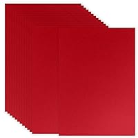 50 Sheets Red Cardstock 5 x 7 Inch Thick Paper, Red Smooth Card Stock Printer Paper for Invitations, Menus, Wedding, DIY Cards, 250GSM Thick Paper