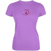 Grateful Dead - Womens Moon Swing Juniors T-shirt Large Purple