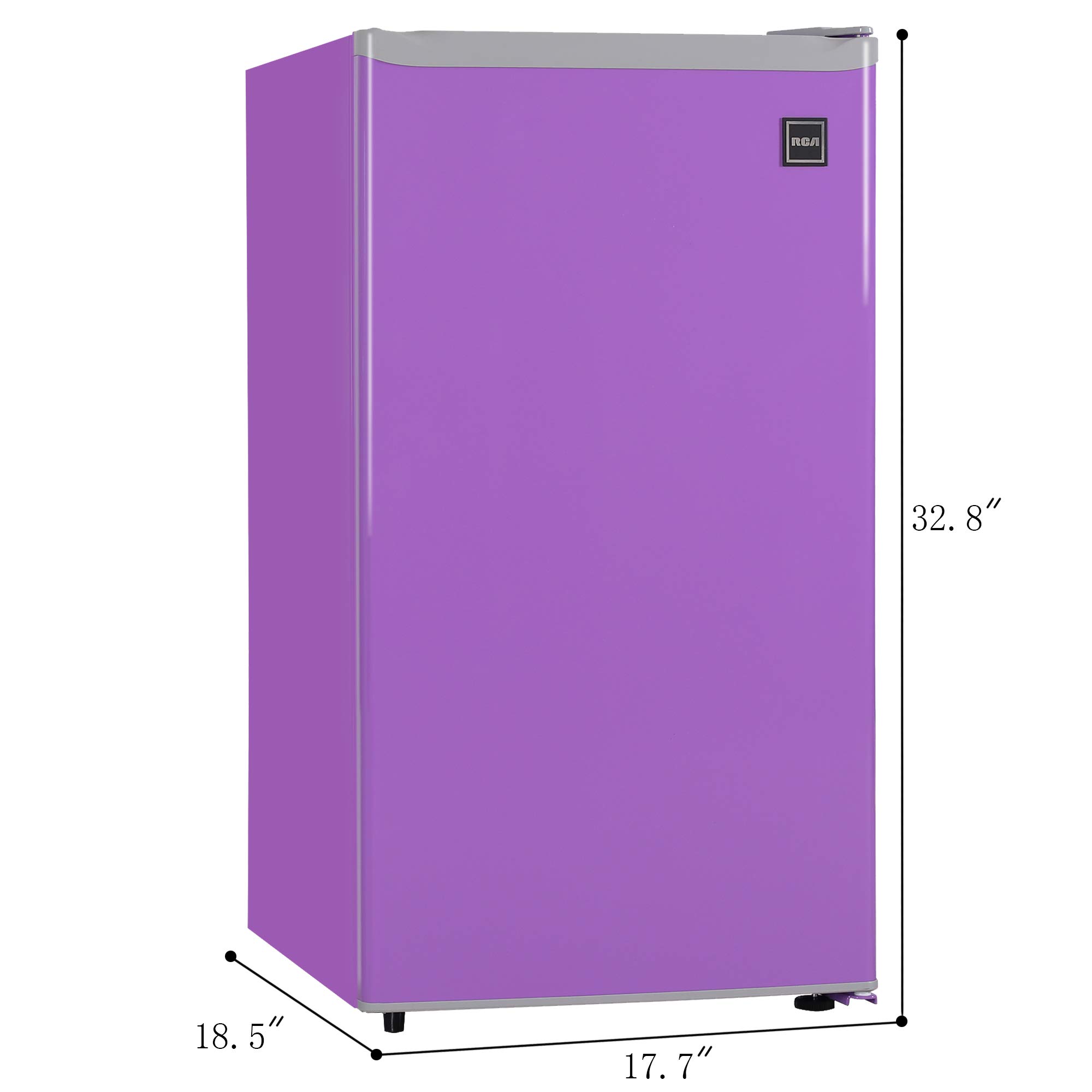 RCA RFR321-PURPLE 3.2 Cu Ft Compact Fridge, Mini Refrigerator, Purple
