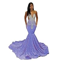 Mermaid Sequined Beaded Prom Shower Evening Party Dress Celebrity Pageant Gown