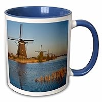 3dRose Danita Delimont - Windmills - Kinderdijk Windmills in a row, Holland - Mugs (mug_257760_11)