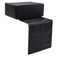 Salon Booster Seat Leather Cushion for Kids Child Hair Cutting Salon Spa Equipment Black1