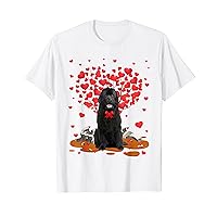 Newfoundland Dog Heart Valentines Day Dog Dad Dog Mom T-Shirt