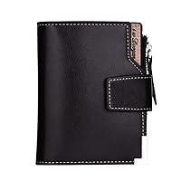 Metal Wallet Solid Card Hasp Bag Position Wallet Card Fashion Men Color Multi Wallet Money Clip (Coffee, One Size)