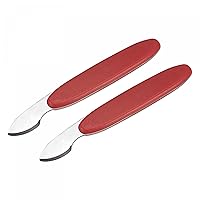 2PCS 20mm Width Watch Back Case Opener Remover Removal Knife, ABS Handle Battery Remover Repair Replacing Watchmaker Tools Red (Color : Red)