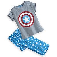 Captain America Pajamas Sleep Set for Girls