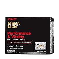 GNC Mega Men Performance and Vitality Vitapak Program,Capsule - 30 Vitapaks