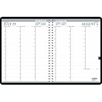 2024-2025 Professional Weekly Planner, Academic, Black, 8.5 x 11 Inches, August - July (HOD257202-25)