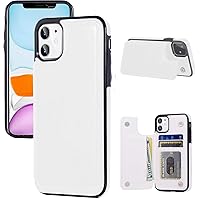 iPhone 11 Wallet Case with Card Holder,Premium PU Leather Kickstand Card Slots Case with a Free Screan Protector,Double Magnetic Clasp and Durable Shockproof Cover for iPhone11(6.1