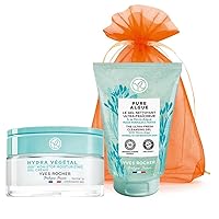 Hydra Végétal 48H Non–stop Moisturizing Gel Cream - 50 ml. / 1.7 fl.oz. & Pure Algue Ultra Fresh Cleansing Face Gel - 125 fml. / 4.2 fl.oz