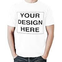 Adult Unisex Customizable T-Shirt with Any Personalized Text or Image (14 Colors)