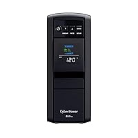 CyberPower CP850PFCLCD PFC Sinewave UPS System, 850VA/510W, 10 Outlets, AVR, Mini-Tower
