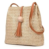 Straw Beach Bags for Women Summer Clutch Rattan Woven Wicker Purse Crochet Tote