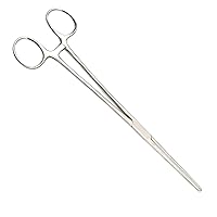 SURGICAL ONLINE 10Long Straight Hemostat Forceps - Stainless Steel Locking Tweezer Clamps - Ideal Hemostats for Nurses, Fishing Forceps, Crafts and Hobby