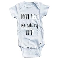 Baby Tee Time Girls' Don't Make Me Call My Aunt One Piece