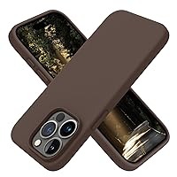 OTOFLY Compatible with iPhone 15 Pro Max Case, Silicone Shockproof Slim Thin Phone Case for iPhone 15 Pro Max (6.7 inch), (Chocolate)