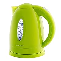 OVENTE Electric Kettle, Hot Water, Heater 1.7 Liter - BPA Free Fast Boiling Cordless Water Warmer - Auto Shut Off Instant Water Boiler for Coffee & Tea Pot - Green KP72G