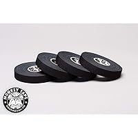 Monkey Tape 4-Pack (0.5” x 15yds, Black) Premium Jiu Jitsu Sports Athletic Finger Tape - for BJJ, Grappling, MMA, & Judo