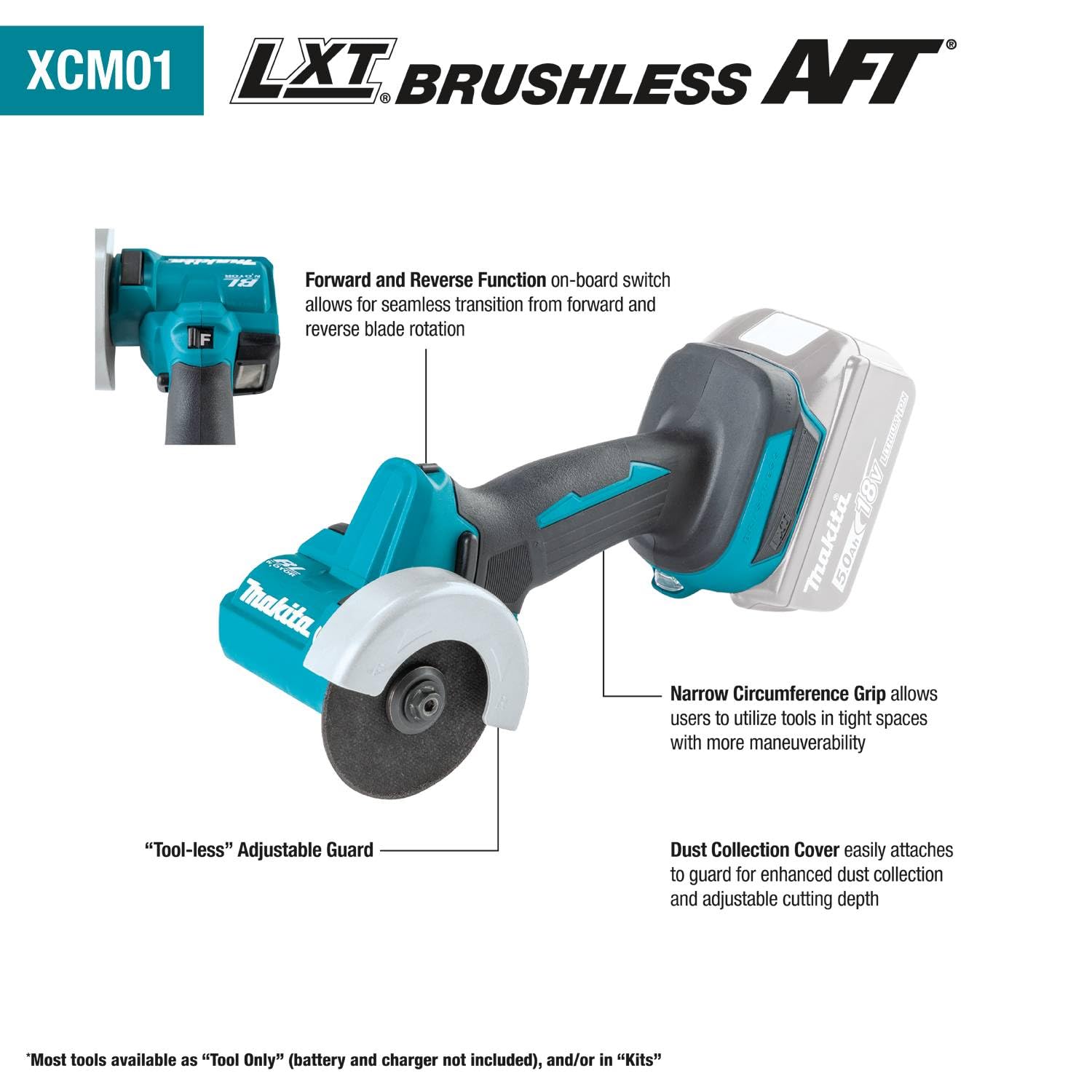 Makita XCM01Z 18V LXT® Lithium-Ion Brushless Cordless 3